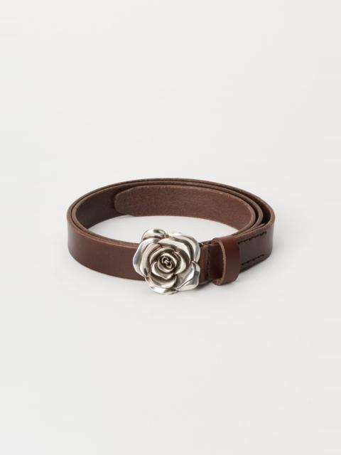 Our Legacy Rose Belt Ebenholz Matte Bullhide