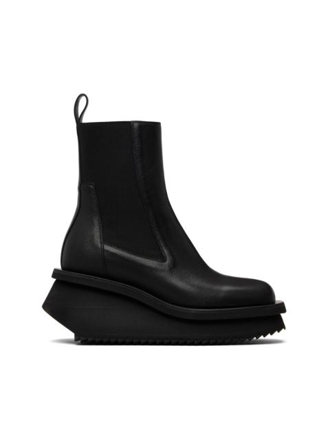 Rick Owens Black Temple Low Factory Beatle Chelsea Boots
