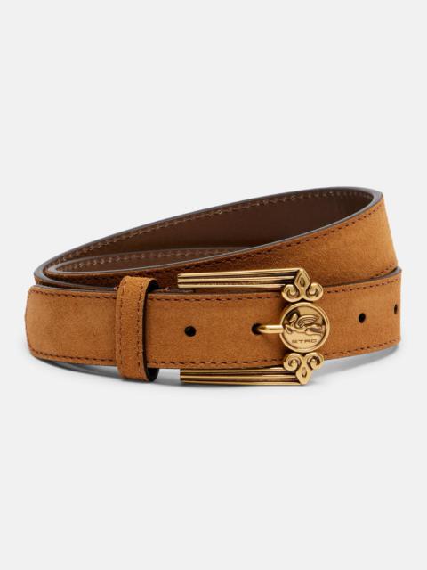 Etro Pegaso suede belt
