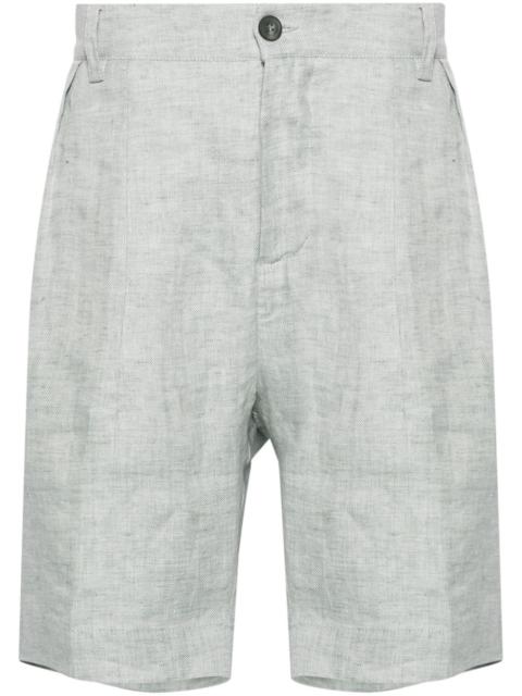 SEASE herringbone linen bermuda shorts
