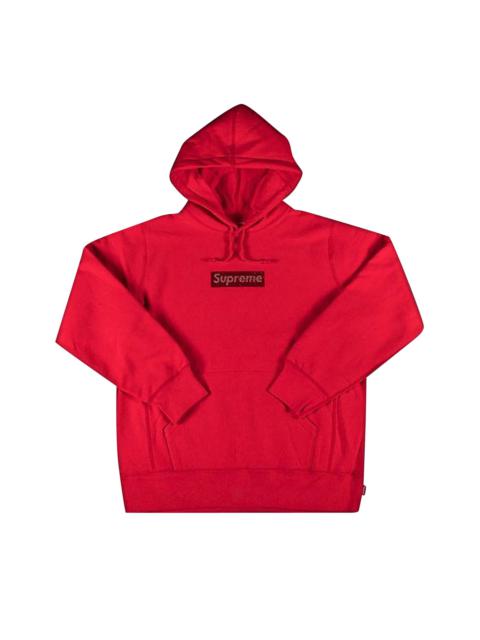 Supreme x Swarovski Box Logo Hooded Sweatshirt 'Red'