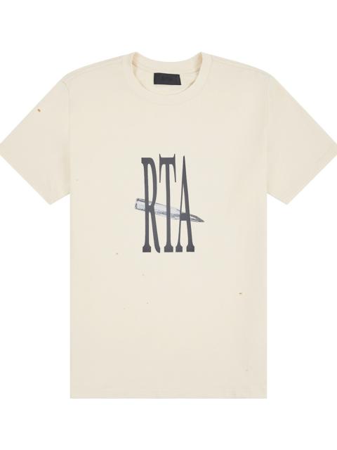 RTA Liam Short Sleeve Tee "Bone Curva Photo" MCVUK911 T1192BOCVP
