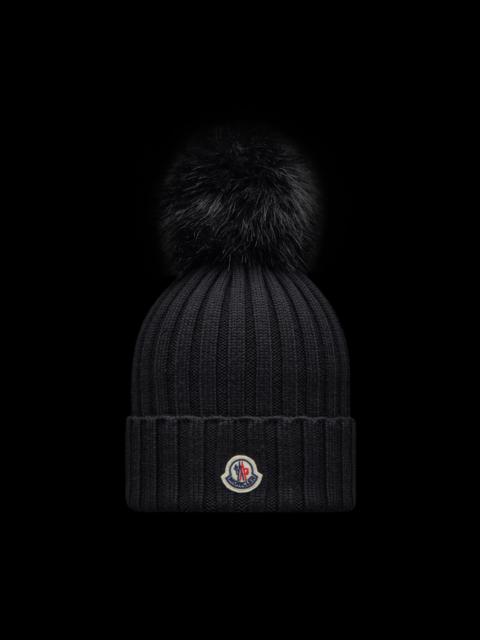 Moncler Beanie with Pom Pom