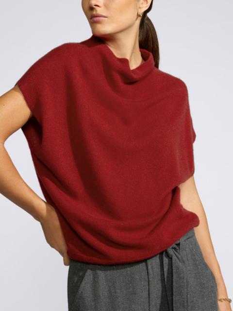 BROCHU WALKER The Morten Funnel Neck Cashmere Top