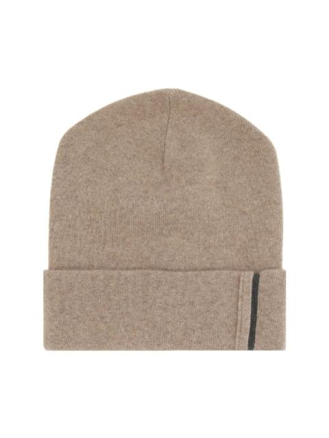 Brunello Cucinelli Monili-detail cashmere beanie