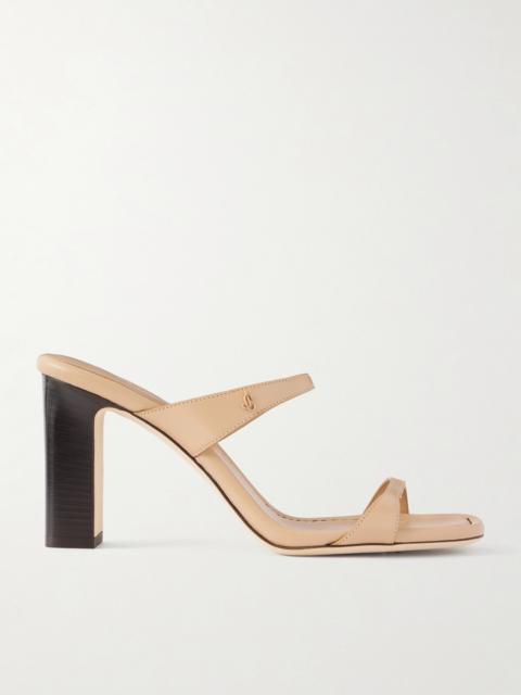 JIMMY CHOO Lucian 85 Leather Mules