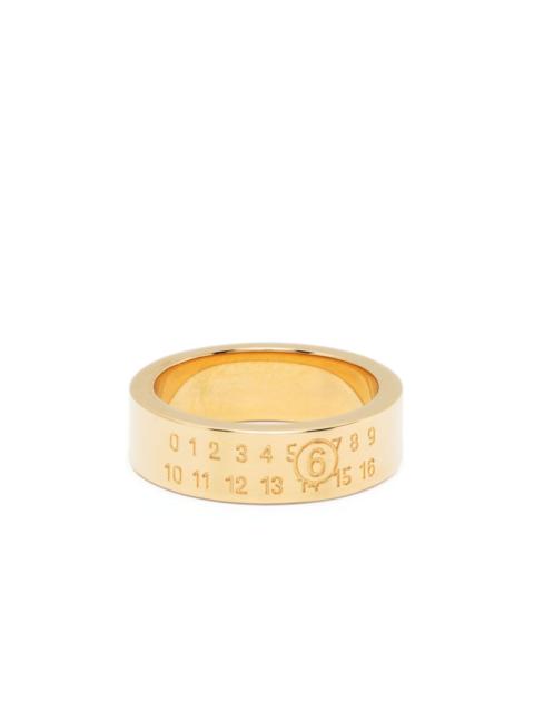 MM6 Maison Margiela Numeric Minimal polished-finish ring