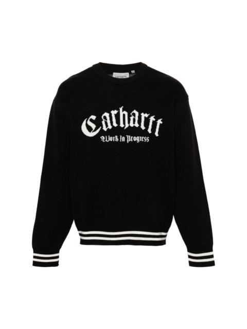 Carhartt Onyx logo-intarsia jumper