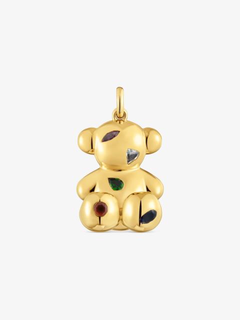 TOUS Bear Pendant with 18K gold vermeil and gemstones Bold Bear