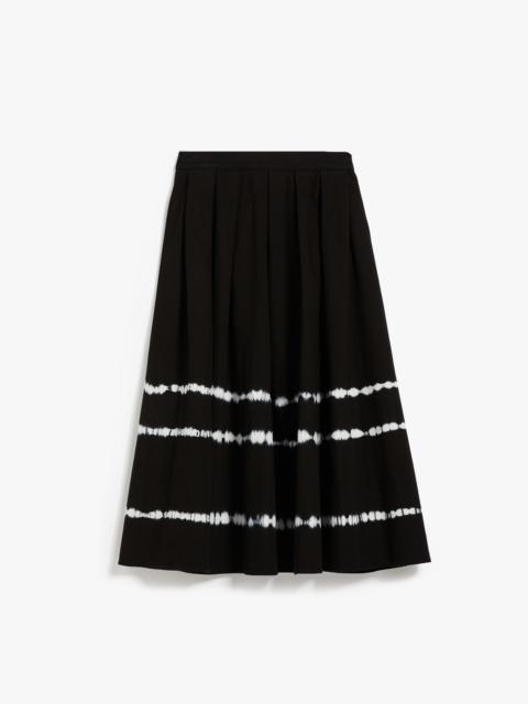 Max Mara FORNOVO Cotton tie-dye skirt
