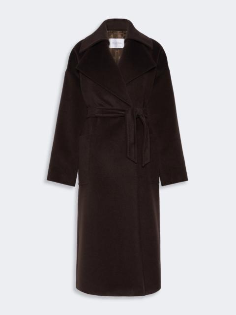 Max Mara PANDA Wool, alpaca and cashmere robe coat - DARK BROWN