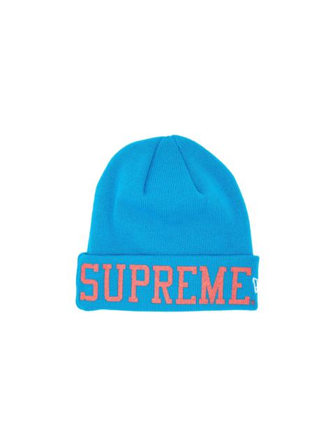 Supreme x New Era Varsity Beanie 'Slate'