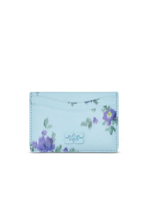 GANNI floral print cardholder