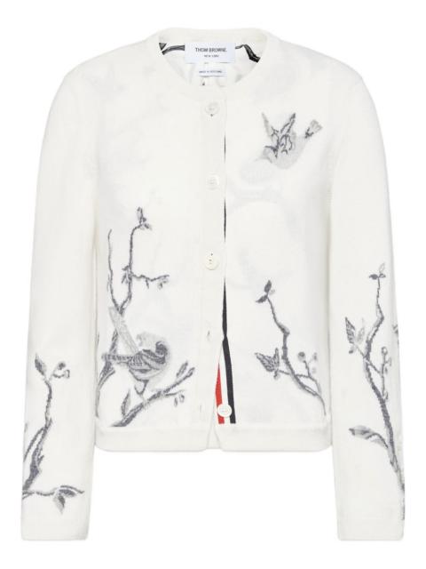 Thom Browne Scenic Birds intarsia cashmere cardigan