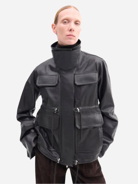 CO Military Jacket in Leather