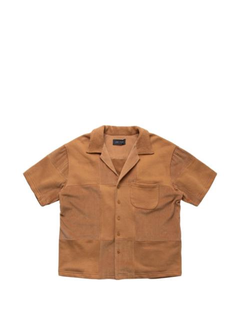 LES TIEN patchwork cuban shirt