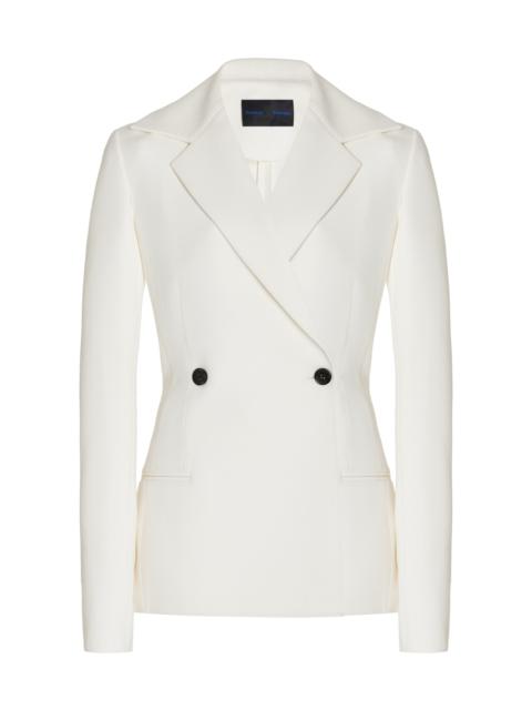 Proenza Schouler Marine Double-Breasted Bi-Stretch Jacket white