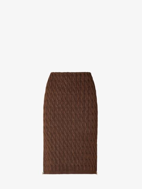FENDI Skirt Brown viscose skirt