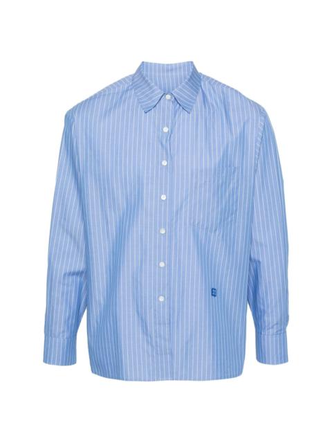 ADER error striped cotton shirt