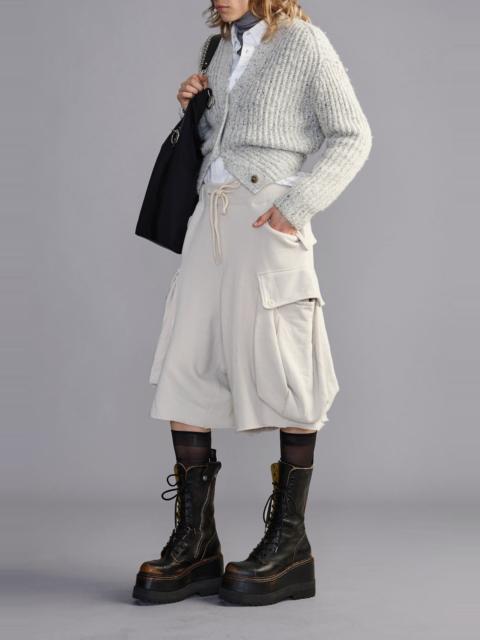 R13 Jumbo Sweatshort With Oversized Cargo Pocket