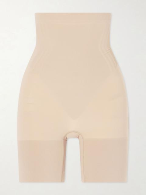 SPANX SPANXsculpt™ GoFigure high-waisted mid-thigh shorts Taupe