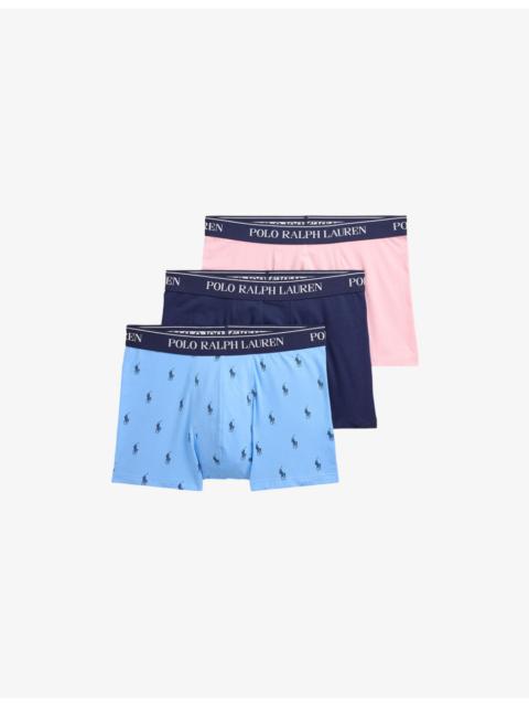 Polo Ralph Lauren Classic Pack of Three Stretch-Cotton Trunks
