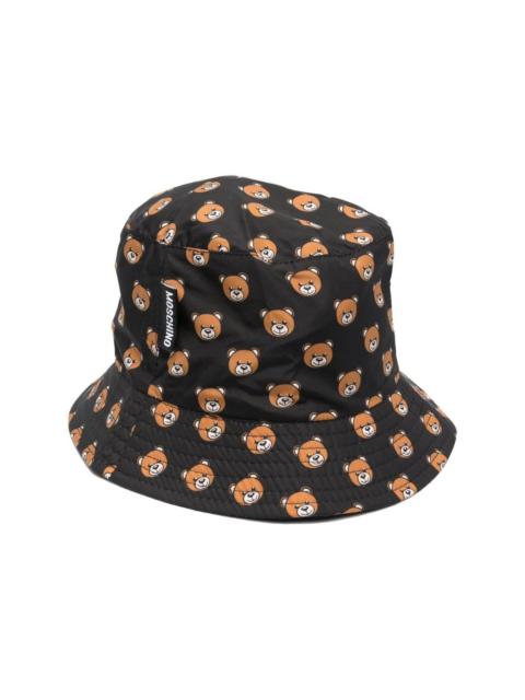 teddy-bear print bucket-hat