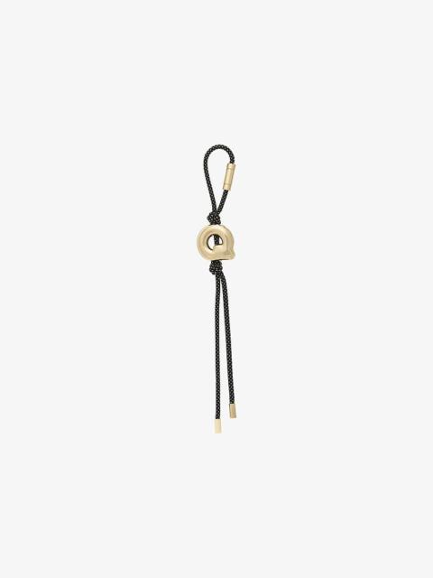 MICHAEL KORS Initial Gold-Tone and Speckled Cord Bag Charm
