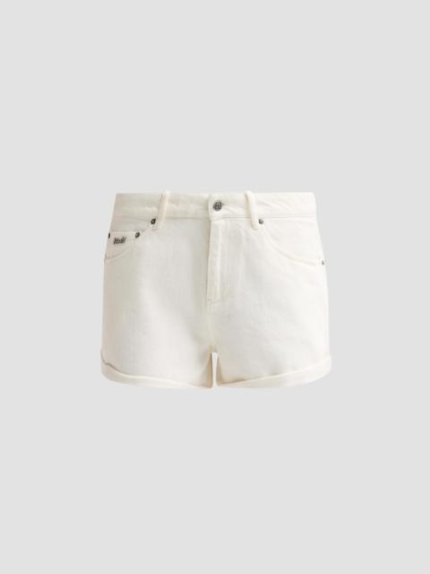 Ksubi Women's Cotton Low-Rise Slouch Shorts - White