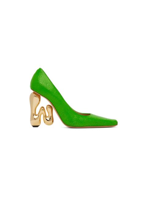 JW Anderson Green Bubble Heels