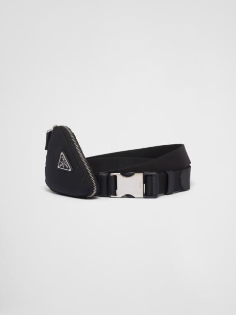 Re-Nylon belt with pouch