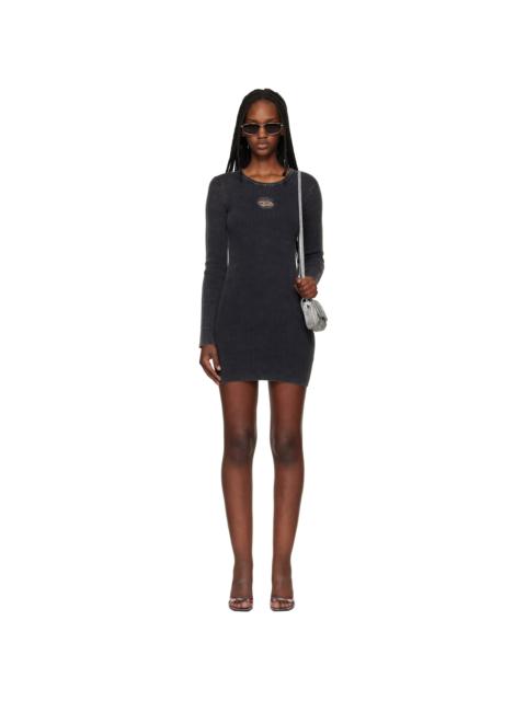 Diesel Gray M-Anchorage-LS Minidress