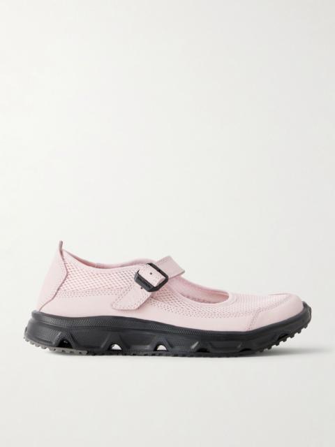 SALOMON RX Marie-Jeanne suede-trimmed mesh sneakers Pink