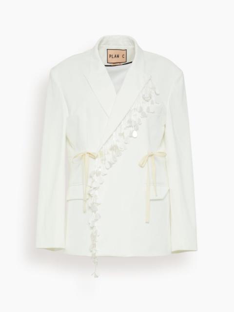 Plan C Blazer in Chalk