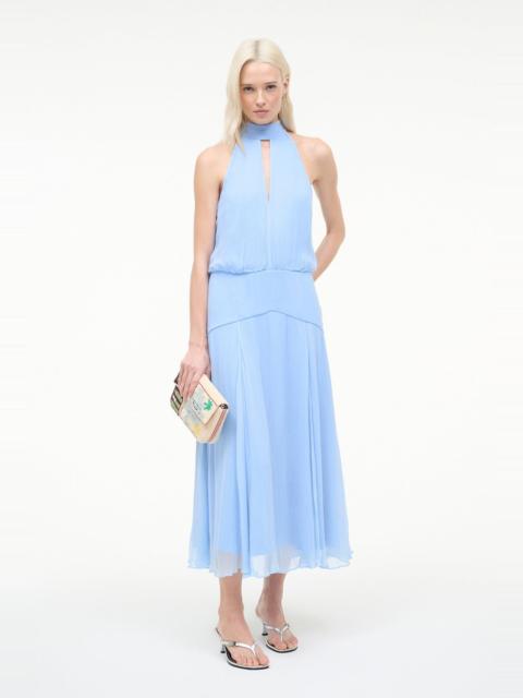 STAUD STAUD CAMRYN DRESS CLEAR BLUE