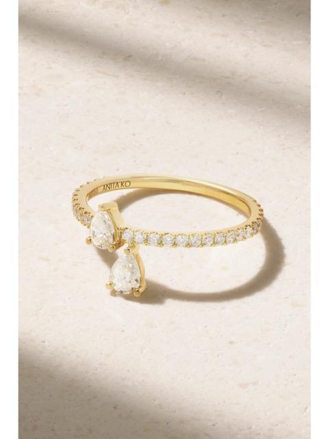 ANITA KO Princess Eternity 18-karat Gold Diamond Ring