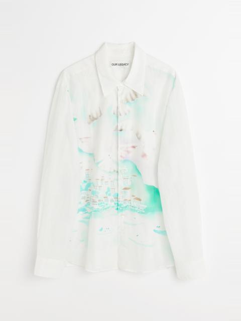 Our Legacy Adorn Shirt Sea View Print Cotton Silk