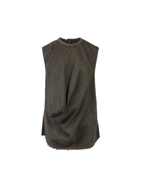 Rick Owens Subhuman Draped Woven Top