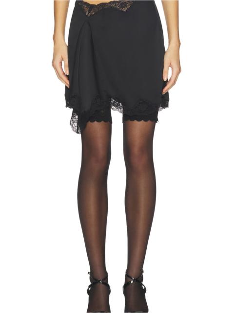 Signature Satin Mini Skirt