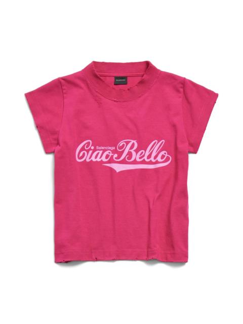BALENCIAGA Women's Ciao Bello Shrunk T-shirt in Pink