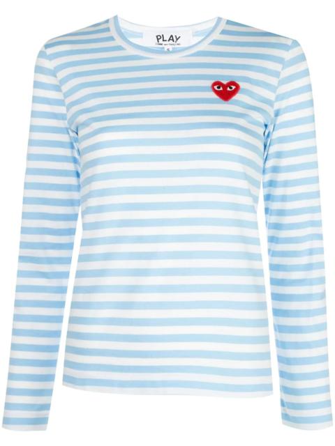 Comme des Garçons PLAY striped long sleeve top