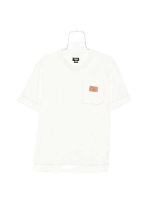 FENDI Fendi Logo-patch T-shirt