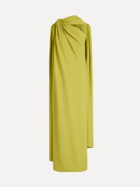 Oscar de la Renta DRAPE DETAILED GEORGETTE CAFTAN