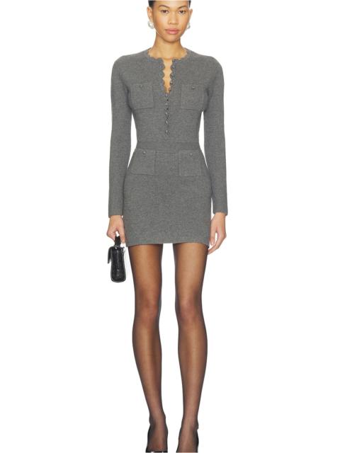 Grey Knit Mini Dress