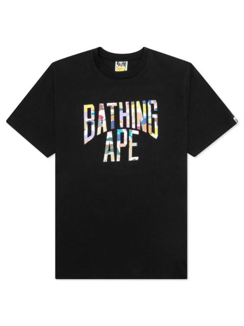 A BATHING APE® MULTI CAMO NYC LOGO TEE M - BLACK