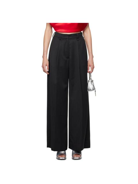 Simone Rocha Gray Furry Welt Pocket Trousers