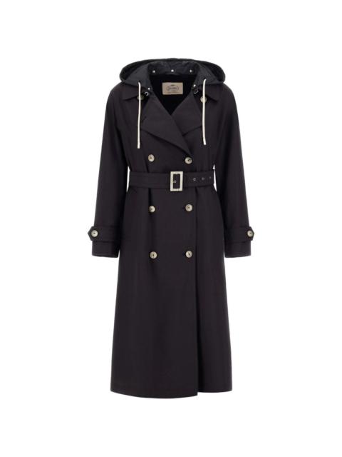 Herno hooded belted coat