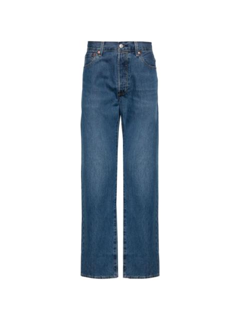 501 mid-rise straight-leg jeans