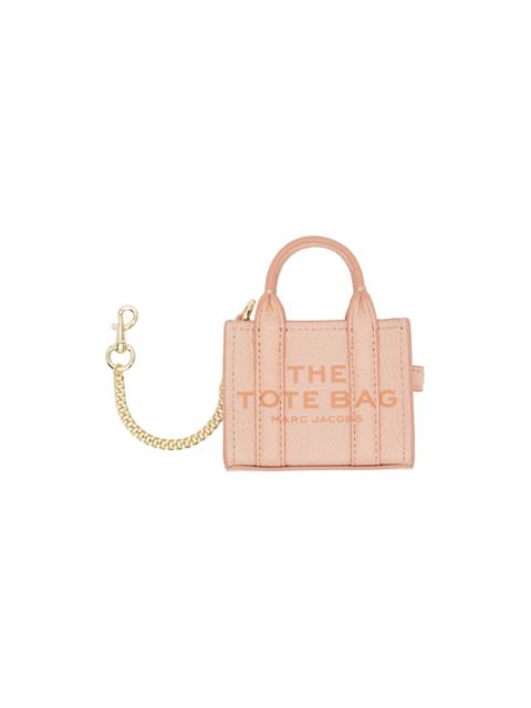 Marc Jacobs Silver & Pink 'The Nano Tote Bag Charm' Keychain