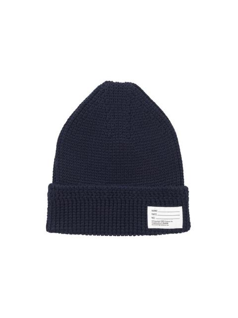 visvim KNIT BEANIE (COTTON) NAVY